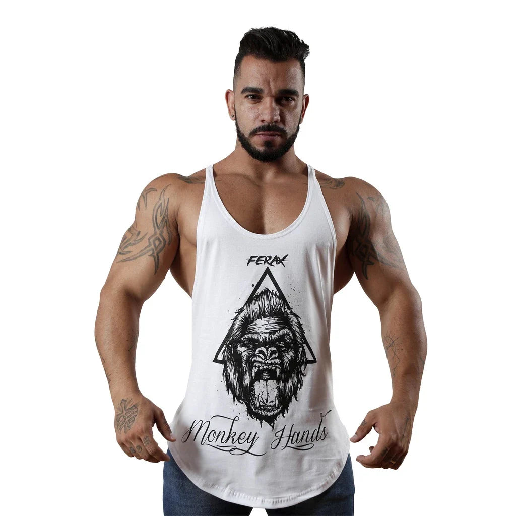 Camisa Regata Cavada skull Masculino Musculação