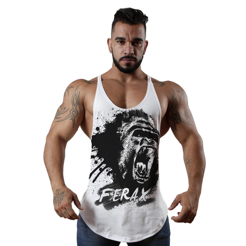 Camisa Regata Cavada skull Masculino Musculação