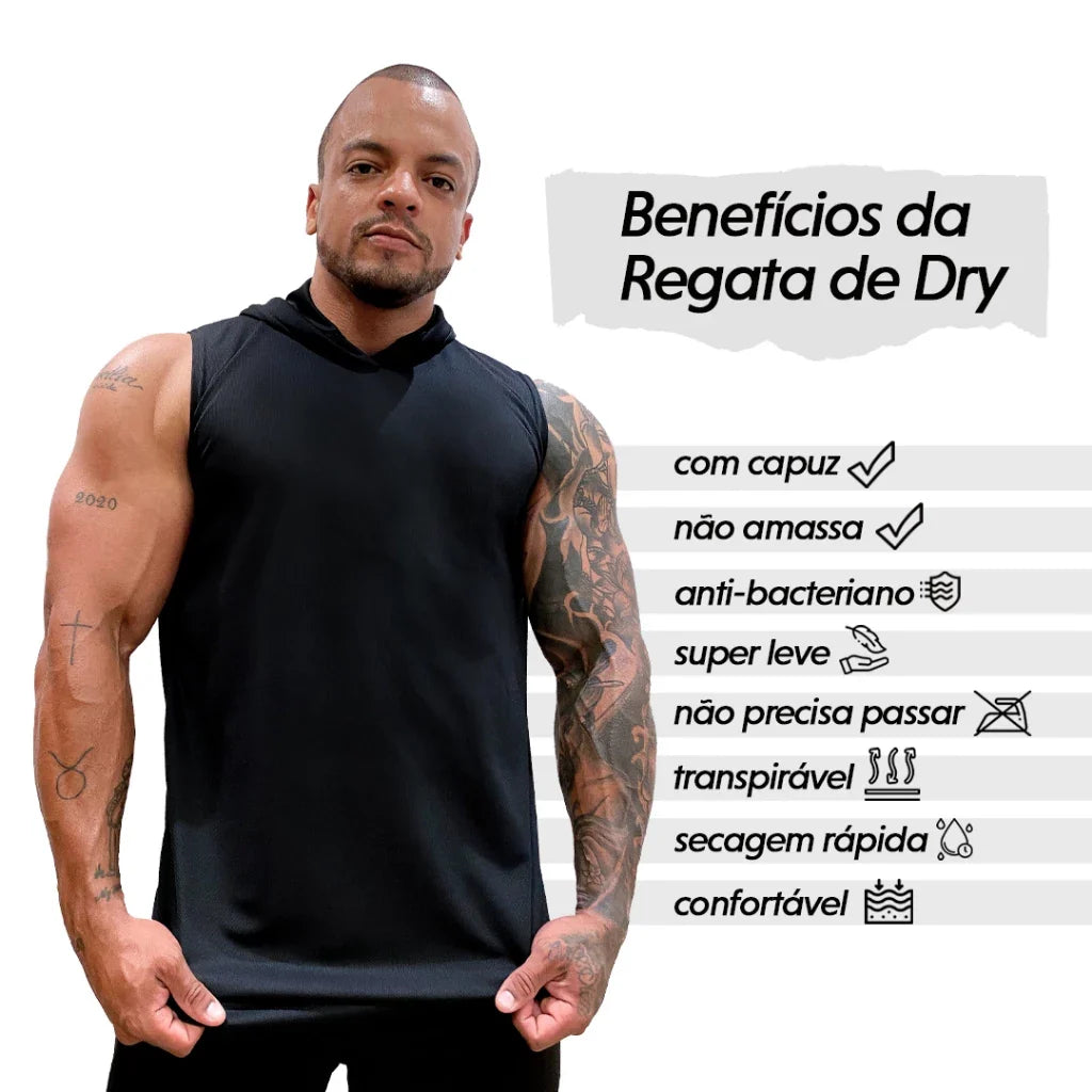 Kit com 2 Regatas Masculina Longline