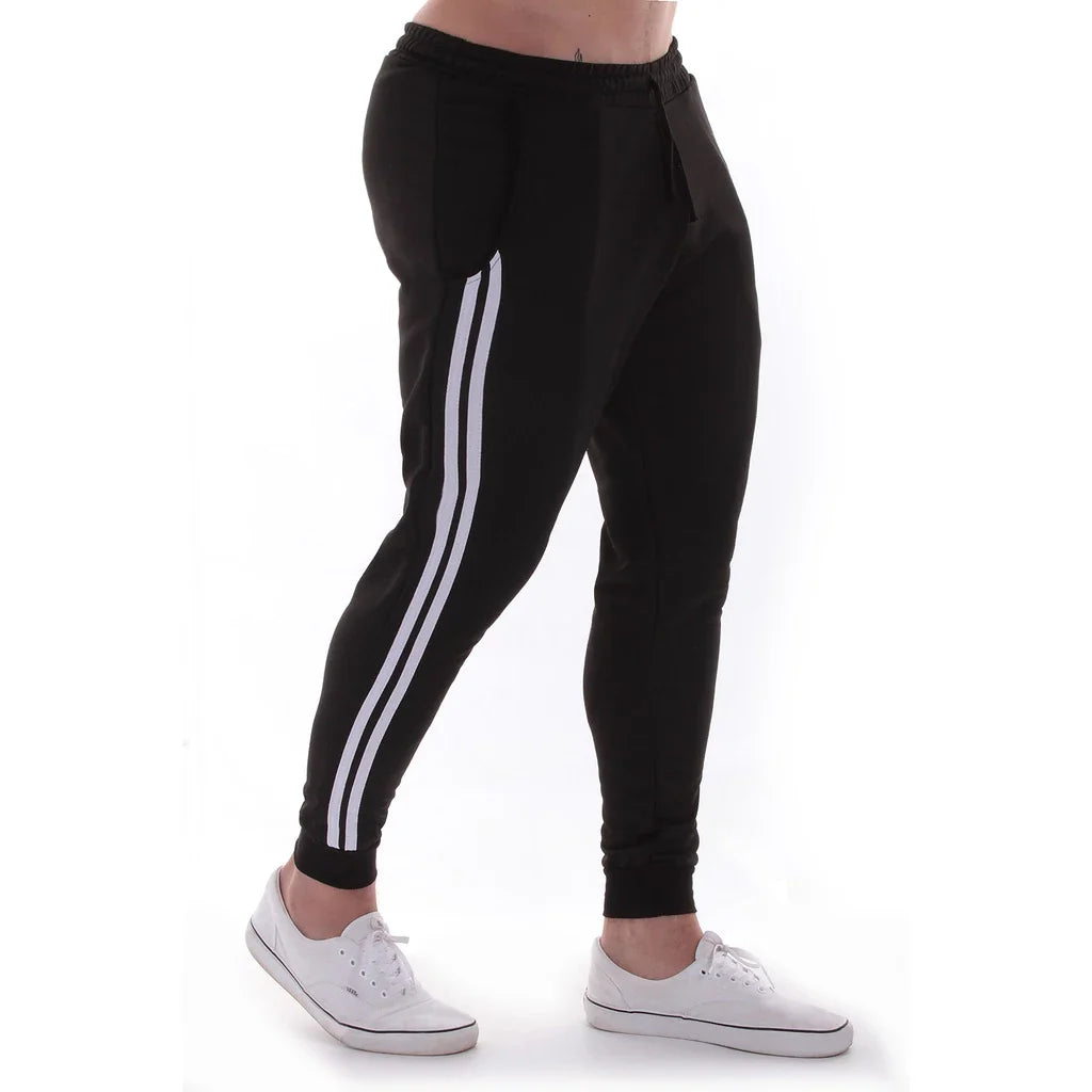 Calça Jogger  Moletom Treino Academia Corrida Skynner Slim Fit