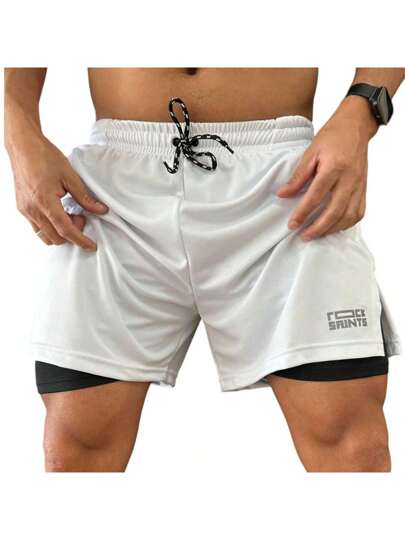 Short Bermuda Academia Masculina Treino Elastano