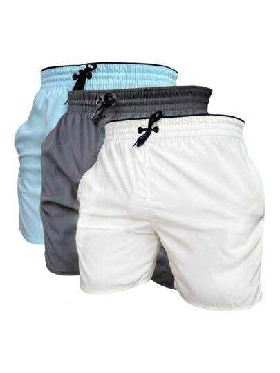 Kit com 3 Shorts Masculino Academia